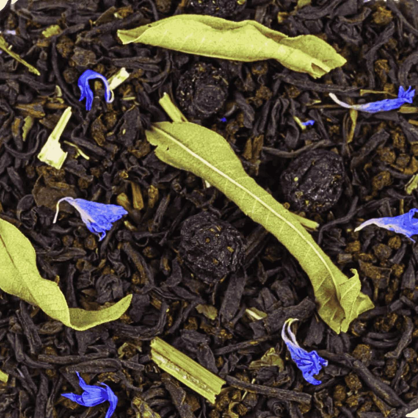 Thé noir premium à la menthe, myrtille et fleurs de bleuet – Naturel et rafraîchissant